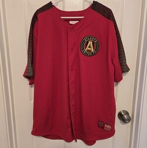 Atlanta United FC Mitchell & Ness MLS Soccer Jersey Baseball Size xxl
